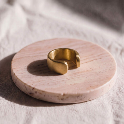 Wide Open Band Cuff Ring | Sia Ecdunia