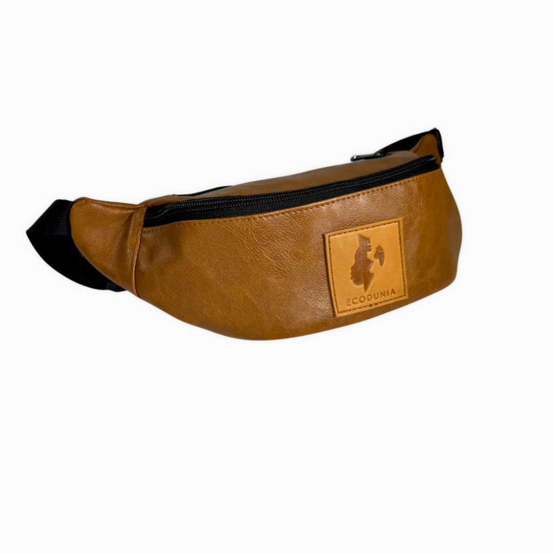 Vegan Leather Fanny Pack- Tan