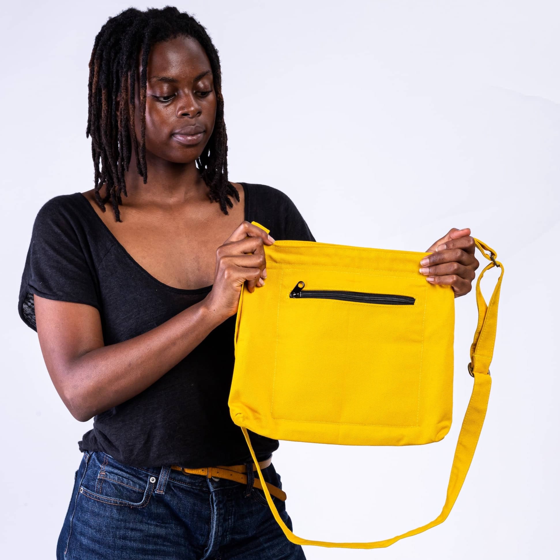 The Mini Amani Crossbody Bag - Yellow