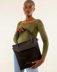 Nakuru Leather Bag- Black Leather