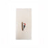 Woodpecker bird embroidered cotton tea towel flat lay on white surface 
