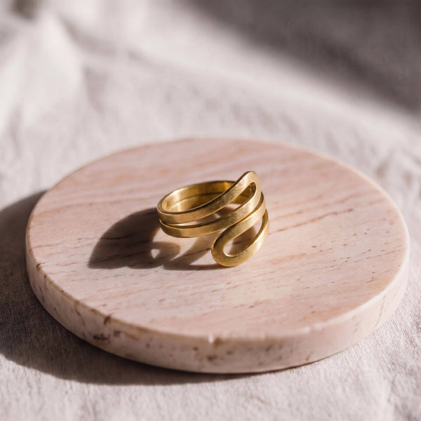 Sai Adjustable Wrap Ring Unisex, Statement Jewelry