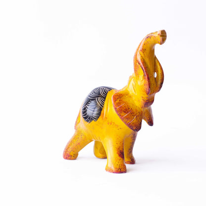 Hand Carved Elephant Soapstone Sculpture