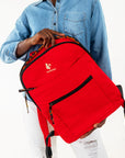 The Zanzi  Backpack - Red