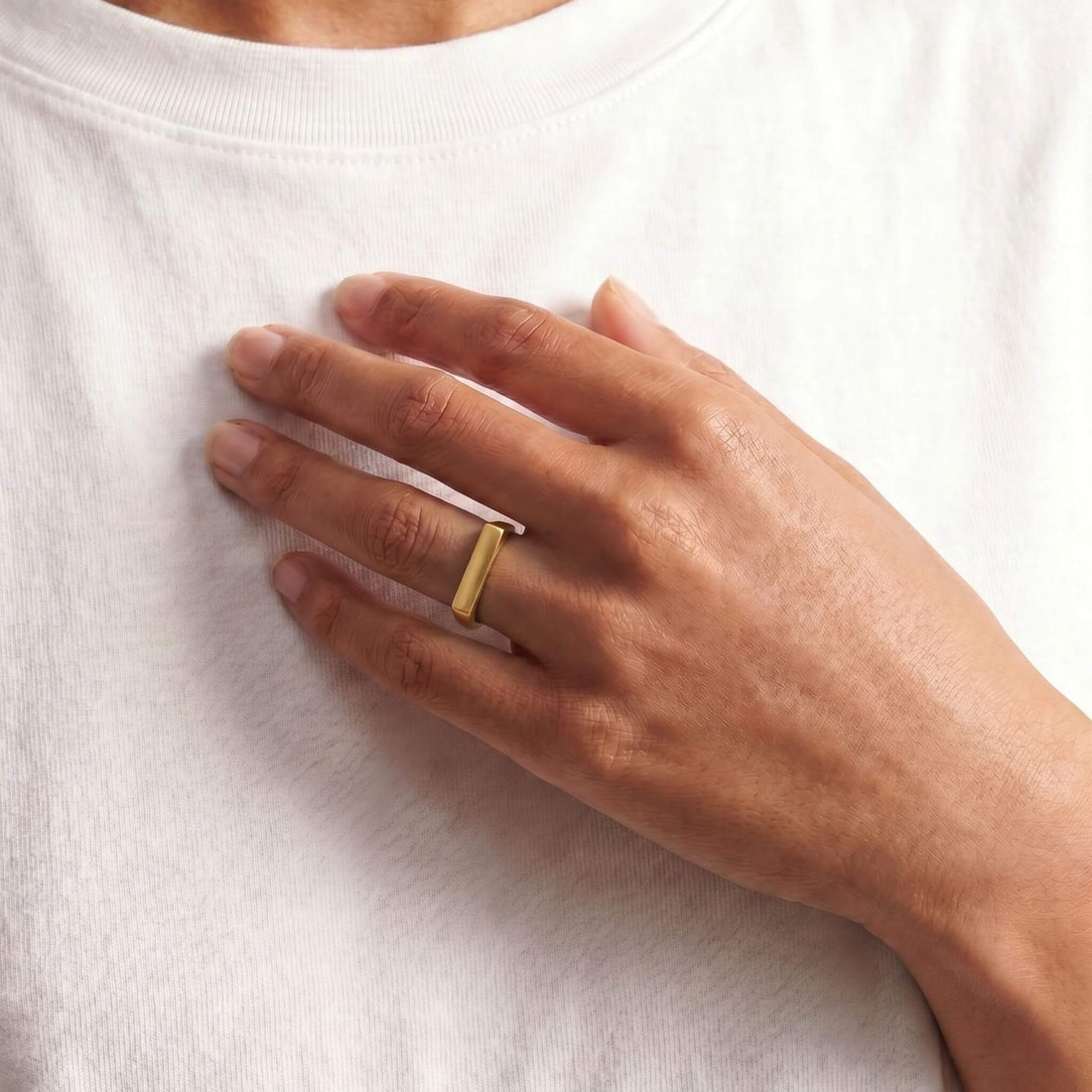 Elegant Brass Blade Ring | Zia Blade