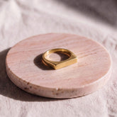 Elegant Brass Blade Ring | Zia Blade
