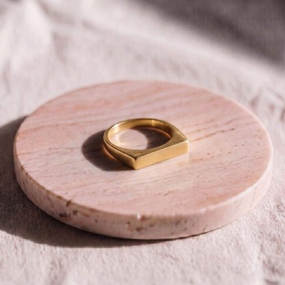 Elegant Brass Blade Ring | Zia Blade