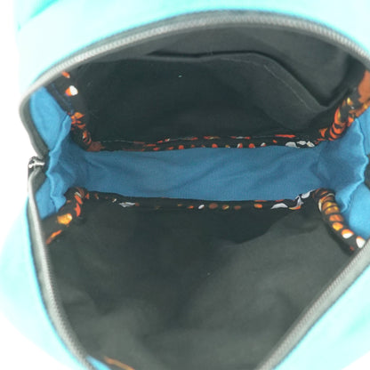 Buru small canvas crossbody sling bag in Zilly Blue — Ecodunia 
