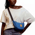 Canvas Forest Green Round Mini Shoulder Bag 