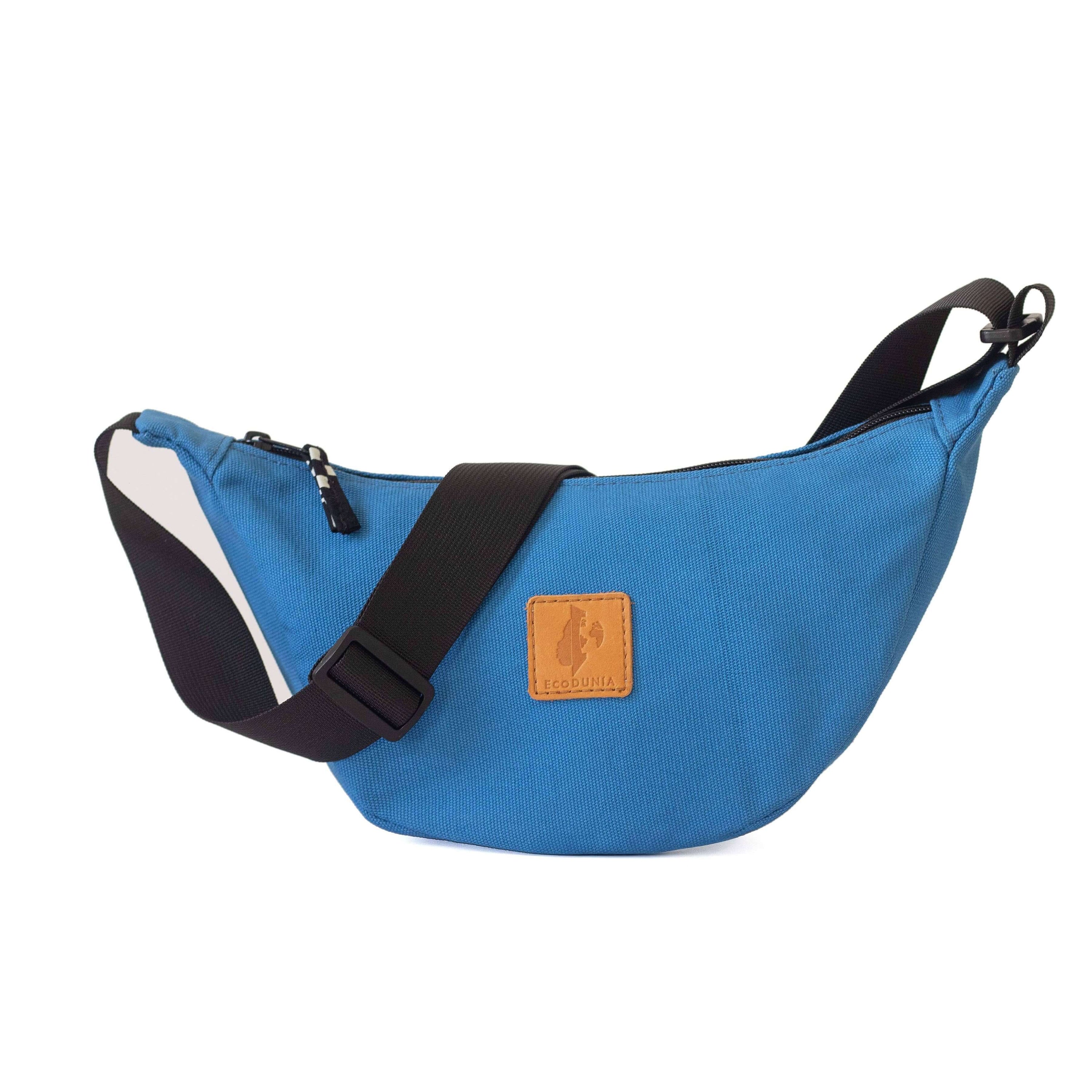 Canvas Forest Green Round Mini Shoulder Bag 