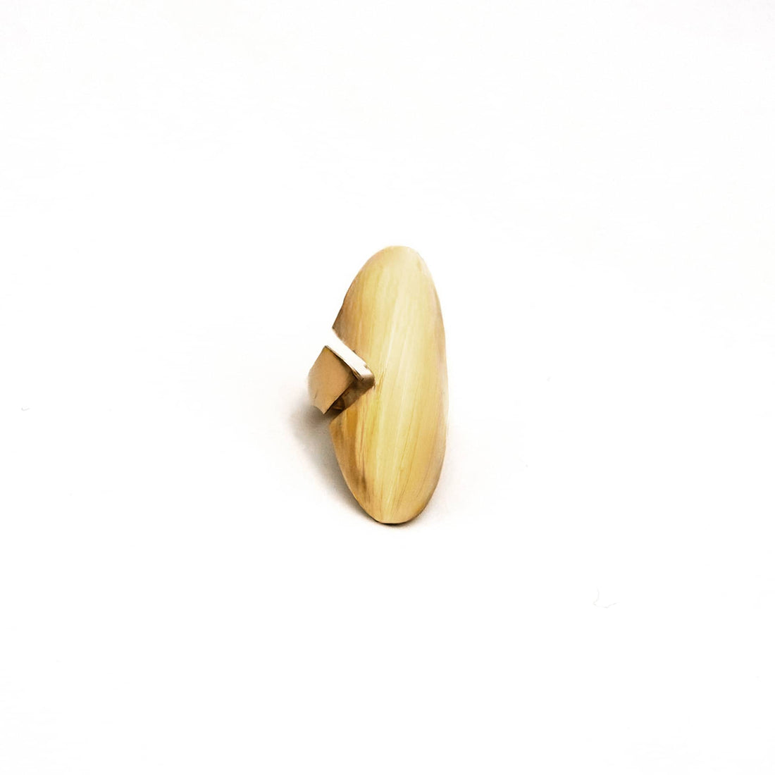 Loita Adjustable Signet Ring in Brass