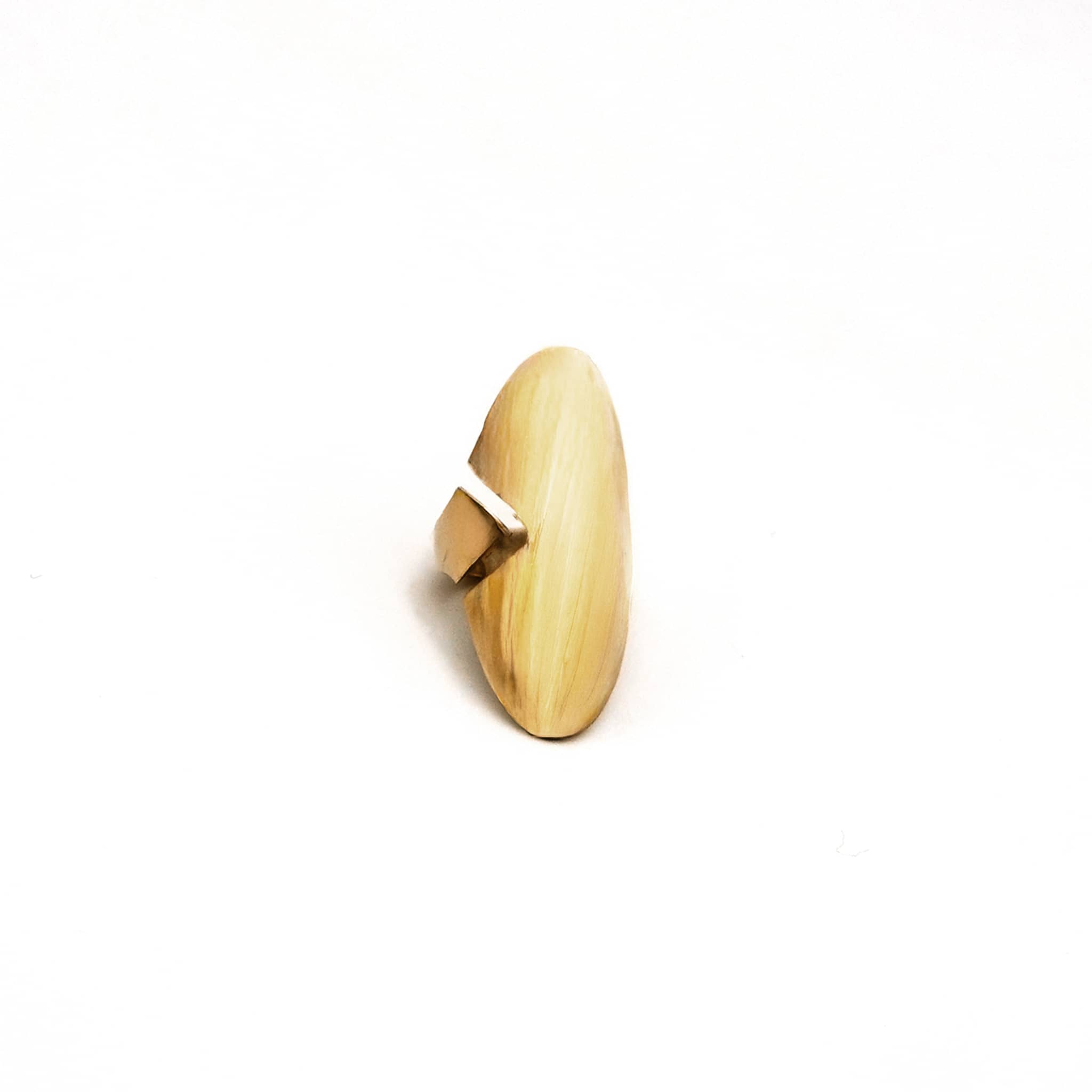 Loita Adjustable Signet Ring in Brass