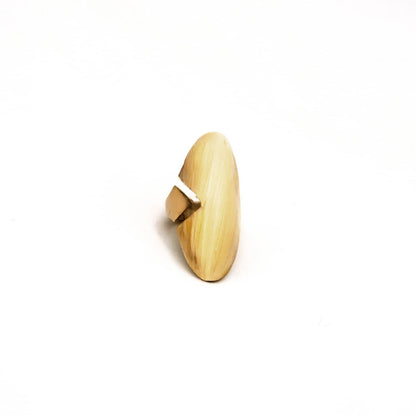 Loita Adjustable Signet Ring in Brass