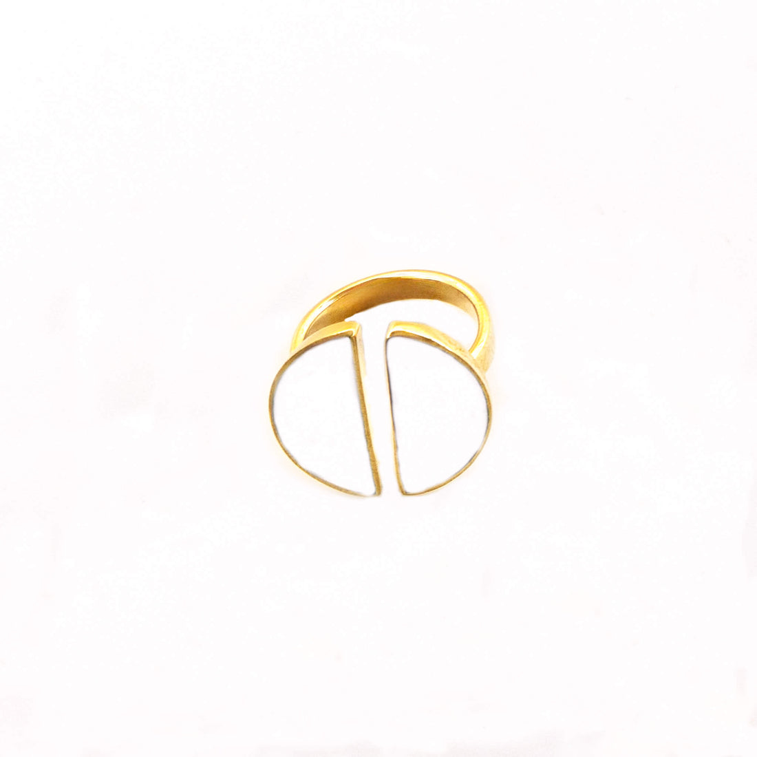 Zulu Adjustable Split Moon Ring