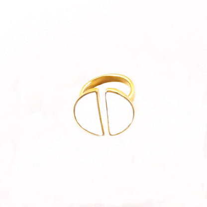 Zulu Adjustable Split Moon Ring