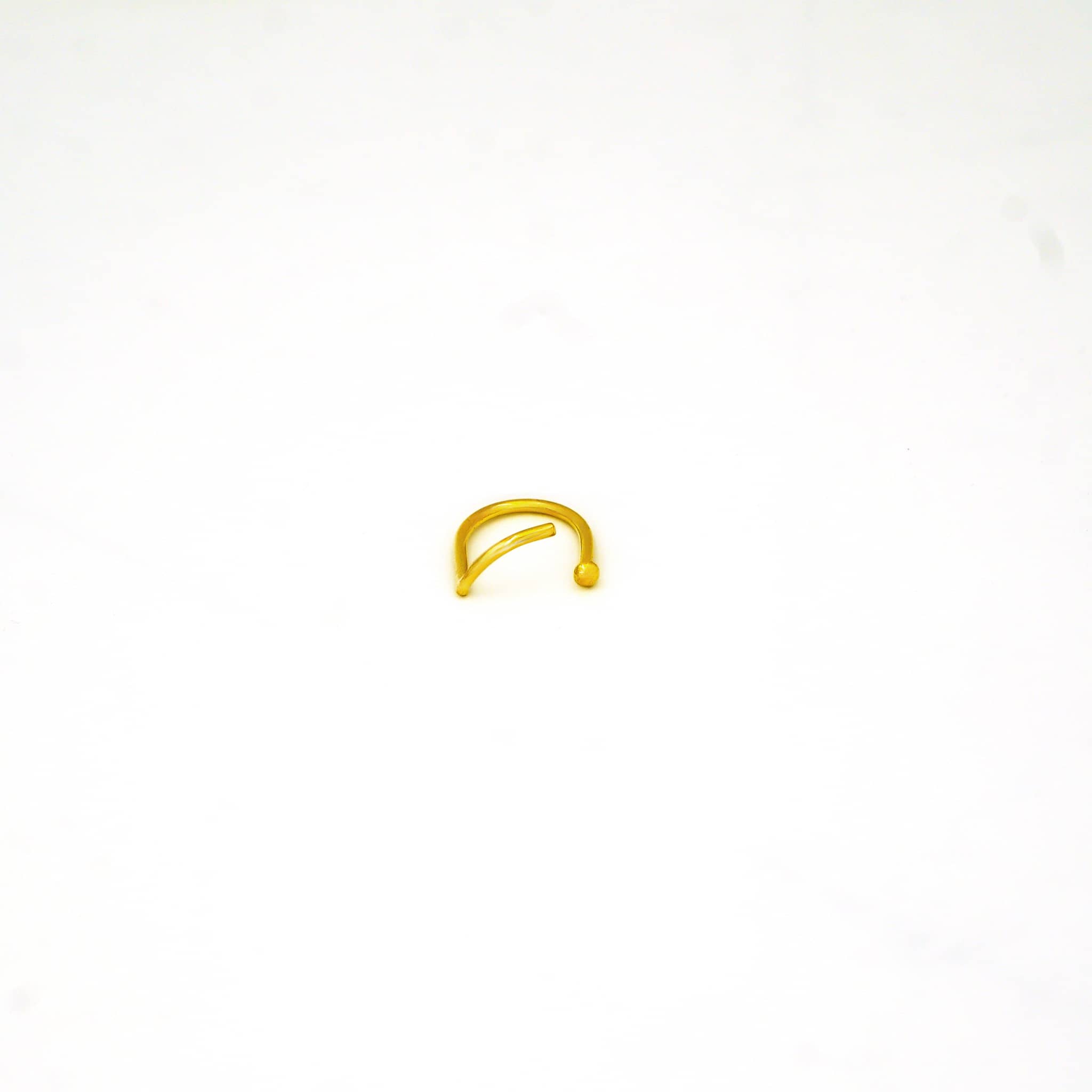 Artistic Open Brass Wire Ring | Zuri - EcoDunia