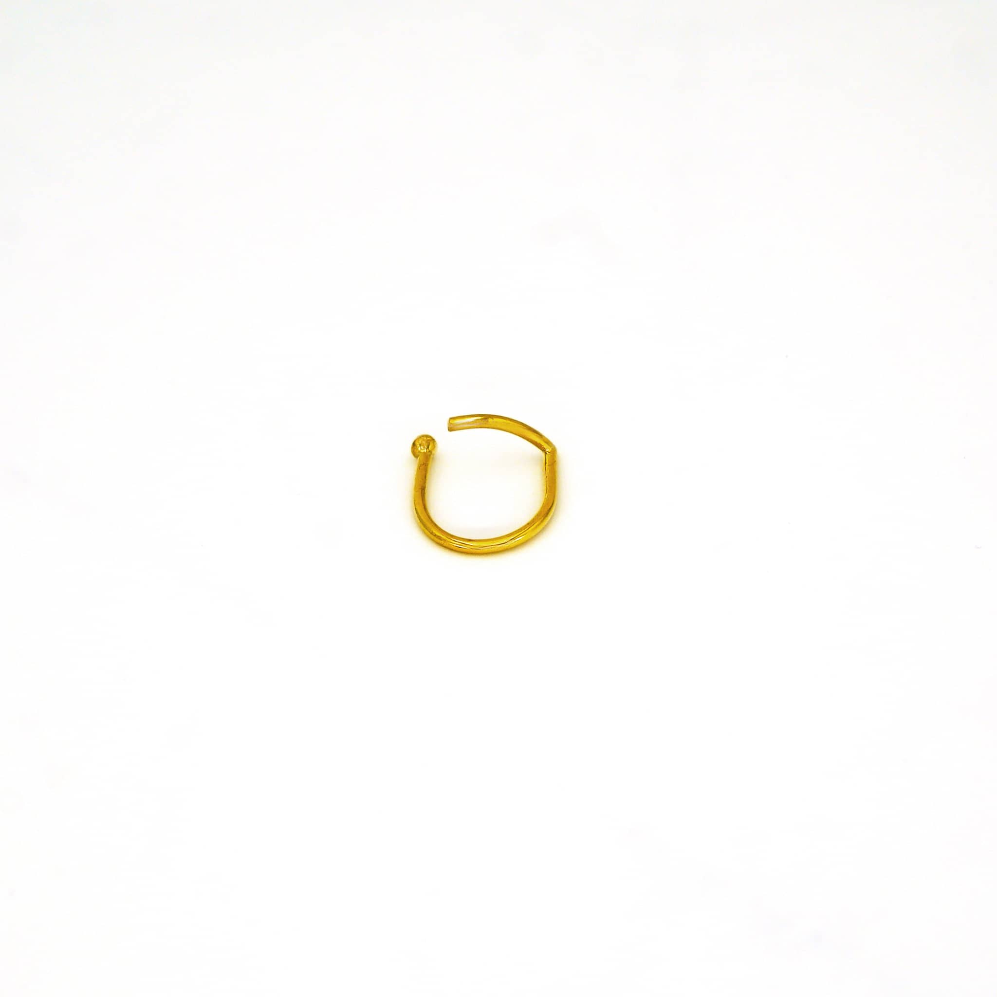 Artistic Open Brass Wire Ring | Zuri - EcoDunia