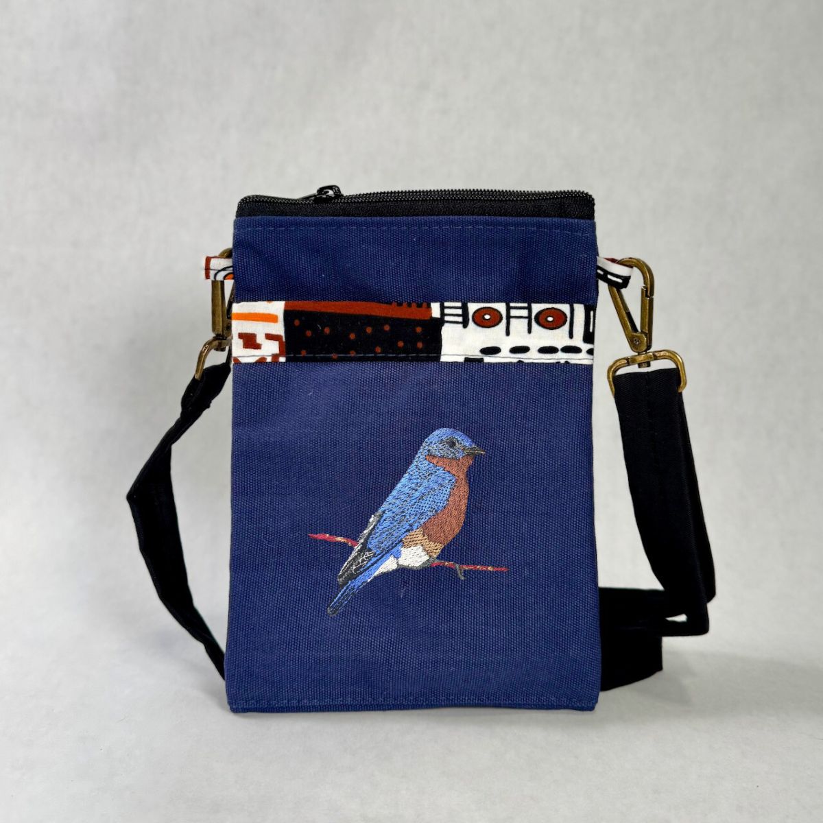 timbuk2 prep crossbody bag bluebird Bluebird Embroidered Canvas Crossbody Bag