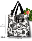 Canvas Beach Tote Bag - Elephant