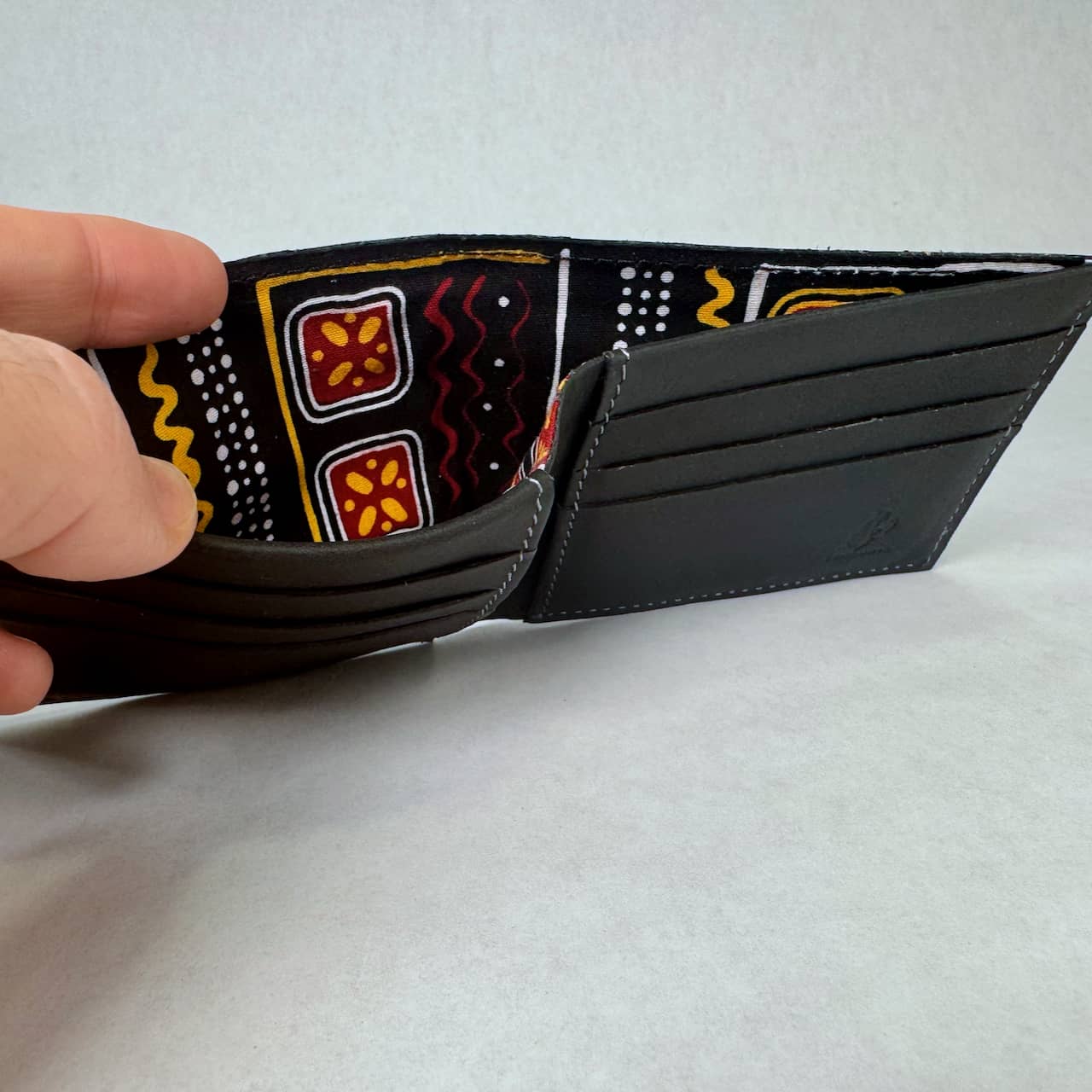 Slim Leather Wallet - Unisex Bifold Minimalist Wallet 
