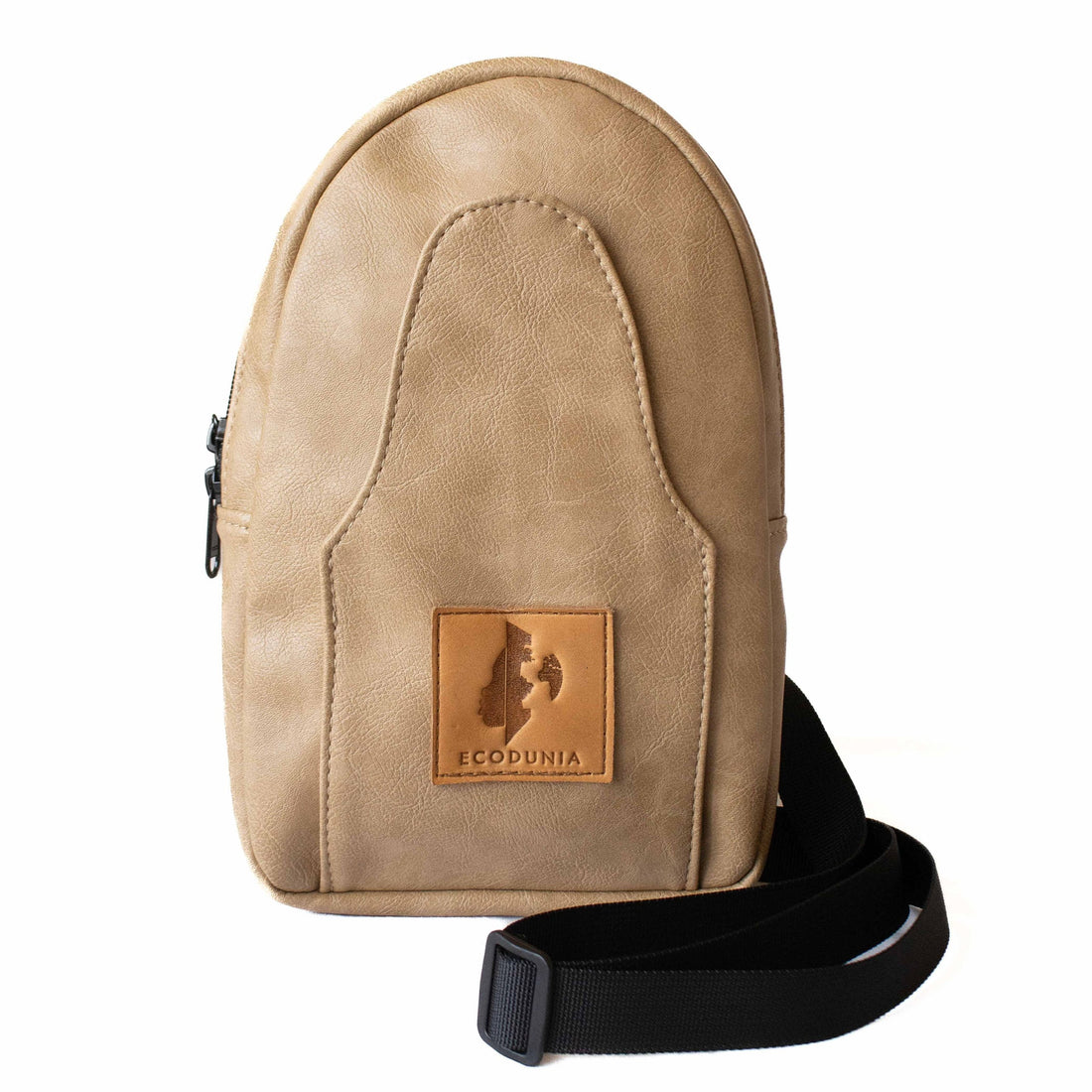 Buru latte vegan leather fashionable sling bag 